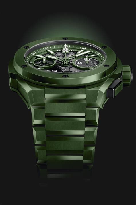 hublot transparent|hublot unico green watch.